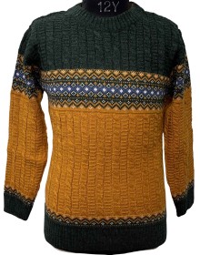 Boys Sweater design Olive